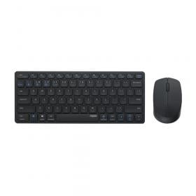 WIRELESS KEYBOARD & MOUSE (คีย์บอร์ดและเมาส์ไร้สาย) RAPOO WIRELESS 9050M GRAY