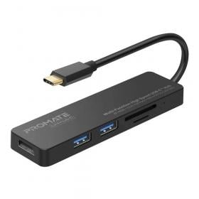 USB-C HUB (ยูเอสบีซีฮับ) PROMATE LINKHUB-C - MULTI-FUNCTION HIGH SPEED