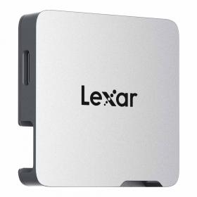 USB-C HUB (ยูเอสบีซีฮับ) LEXAR PROFESSIONAL GO PORTABLE HUB SL400 FOR GO PORTABLE SSD - SILVER (LXR-LPASL400-RNSNG)